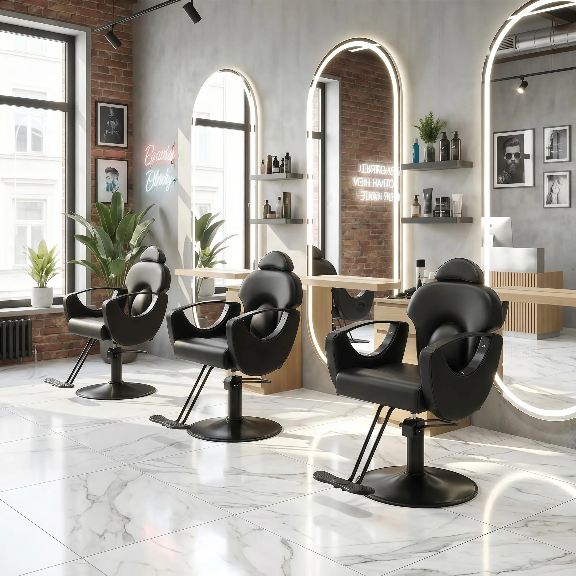 Salon Barber Chair Reclining Styling Chair for Hair Stylist