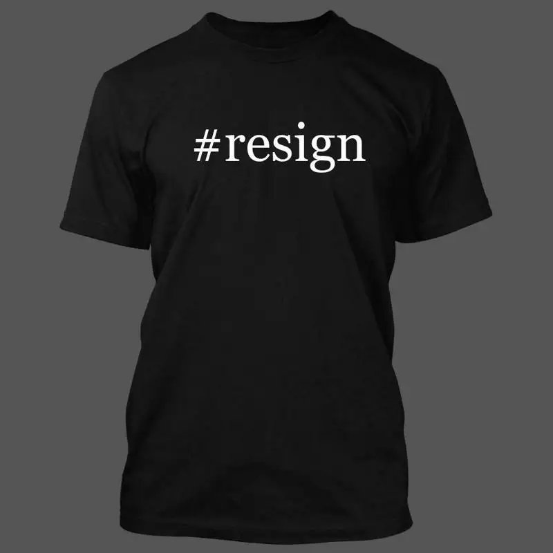 

Мужская забавная футболка Resign, новая редкая