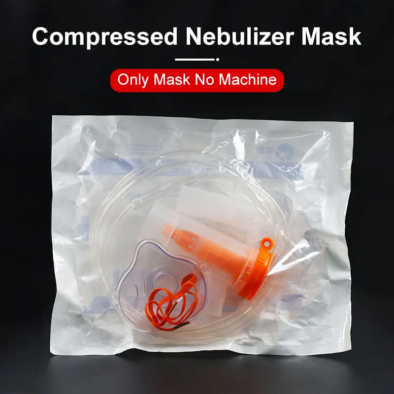 JUSTLANG Nebulizer Mask for Compressor Nebulizer Machine Adult Kid Asthma Cough Inhaler Mouthpiece Tubing Runny Nose  Home Use