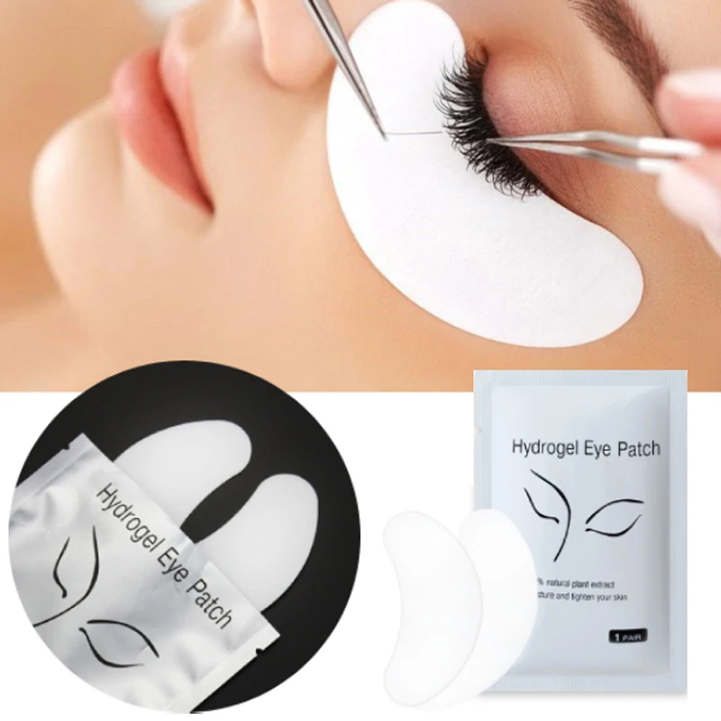 

10Pairs Eyelash Pad Gel Patch Grafting Eyelashes Under Eye Patches For Eyelash Extension Paper Sticker Application Make Up