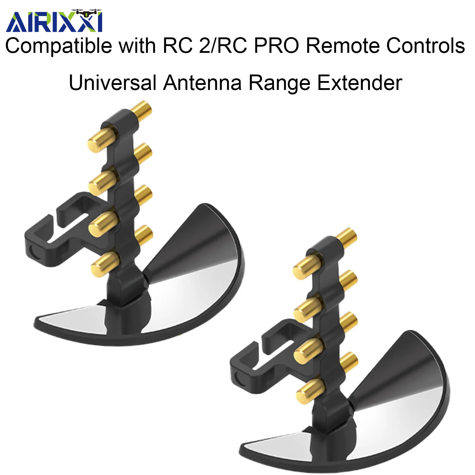 AIRIXXI RC 2/RC Pro Antenna Signal Booster For DJI Mini 4/5 Pro Air 3 Mavic 3 Pro Cine 8-Wood Antenna Extend Range