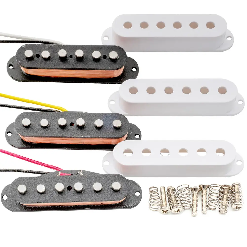Best Offer Vintage Staggered Alnico 5 Single Coil Pickups Set