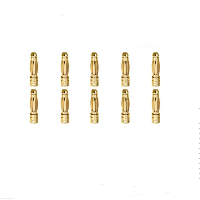 2/5/10 Pairs Gold Plated 4.0mm Banana Plug Bullet Male Female Connector for RC Lipo Batteries Hobby Model Airplane