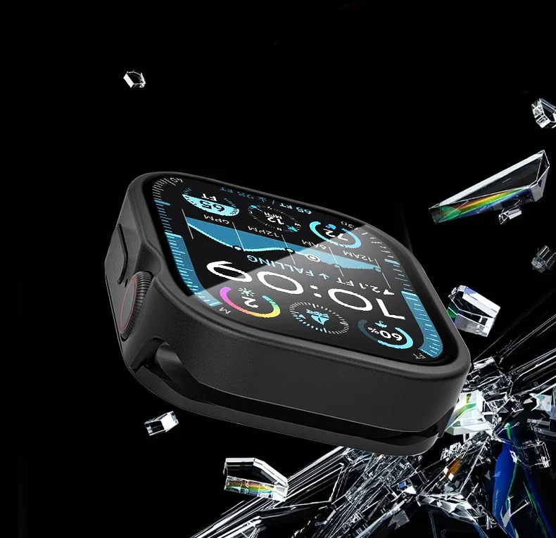 Metal Full Coverage Waterproof Aluminum Alloy Case for Apple Watch Ultra 2 49mm 46mm 45mm 44mm 42mm Iwatch Series 10 9 8 7 6 SE