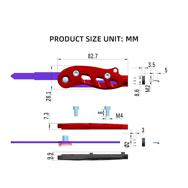 Spirit beast motorcycle folding key shell motorbike universal Left right slot key embryo cover For suzuki UY125 UU125 QS110T-3