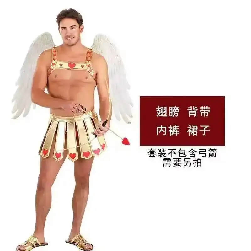 

Bar Halloween Cos Stage Cosplay Children's Day Party Carnival Costume Perform Adult Cupid Fiesta