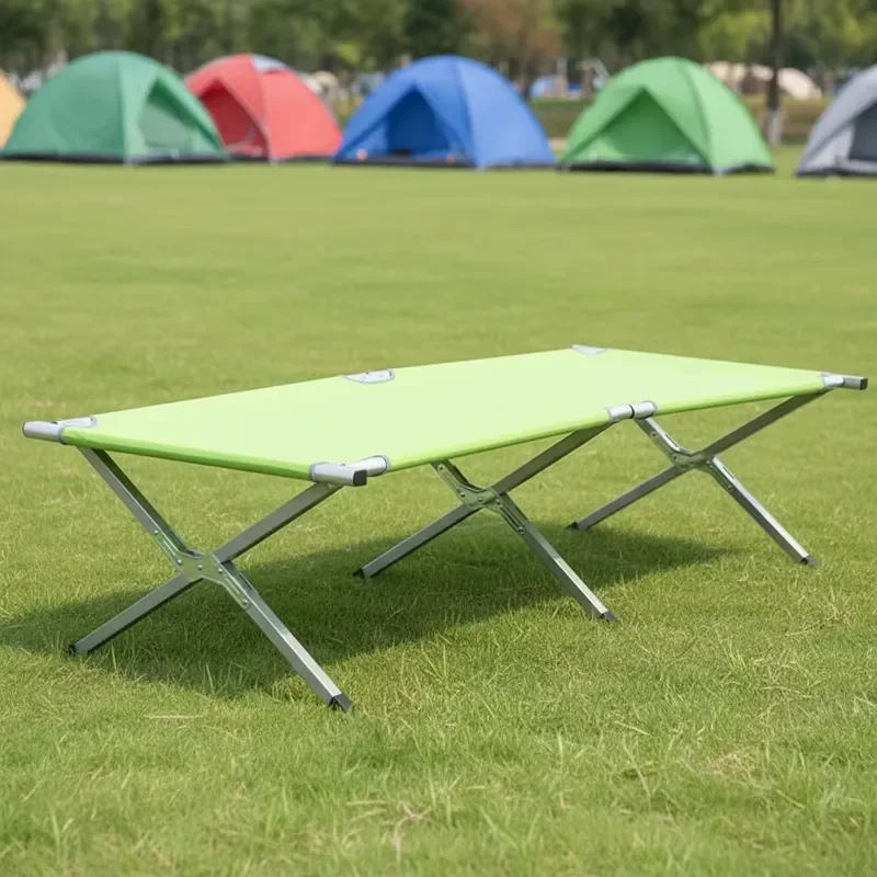 for Portable Ultra-lightweight Aluminum Alloy Camping Bed Single-person Car-mounted Non-inflatable Emergency Relief Folding