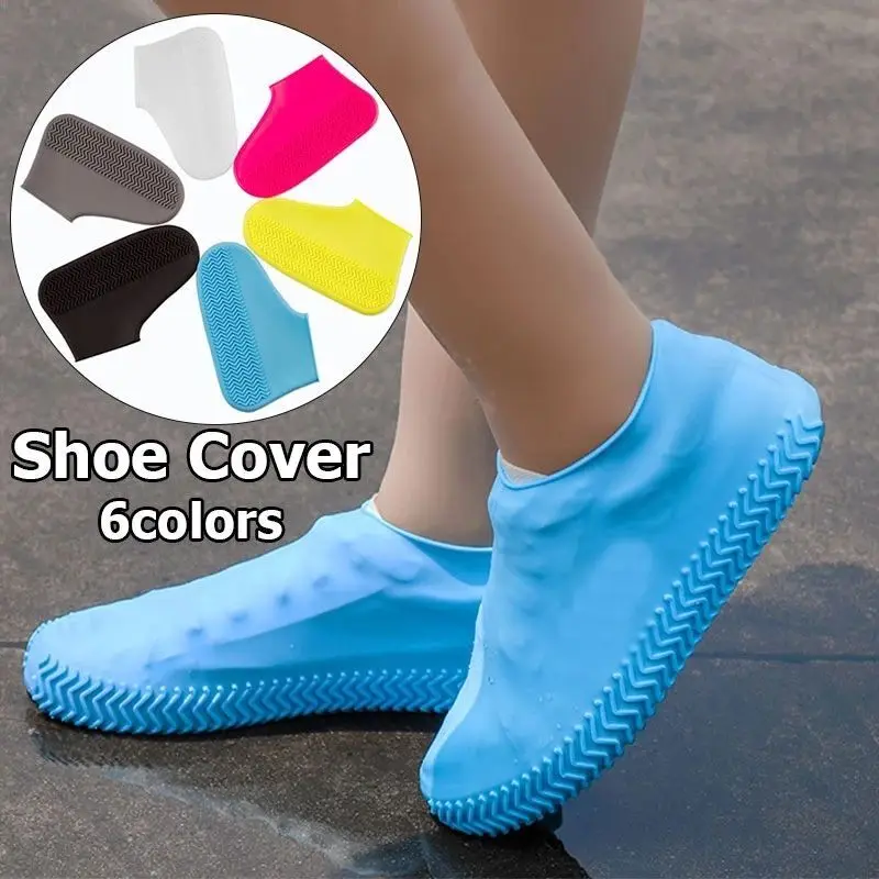 Wholesale Silicone WaterProof Shoe Covers Unisex Shoes Protectors Reusable Non-Slip Rain Boot Overshoes Walking Shoes Cover