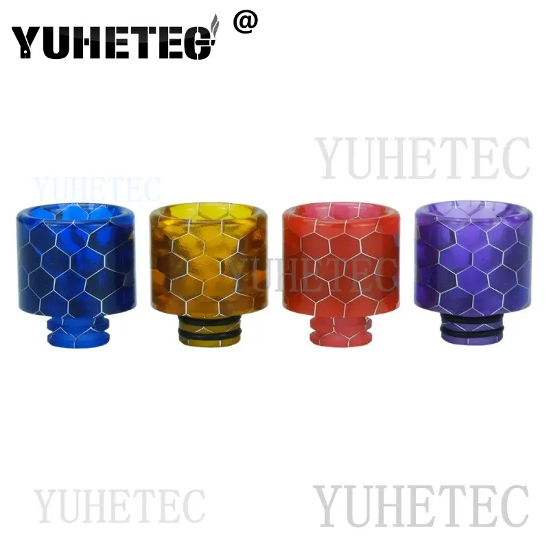 

1Pcs 510 Drip Tip Honeycomb Transparent Resin Replacement Mouthpiece mtl rta Machine Accessories Heat Resistance