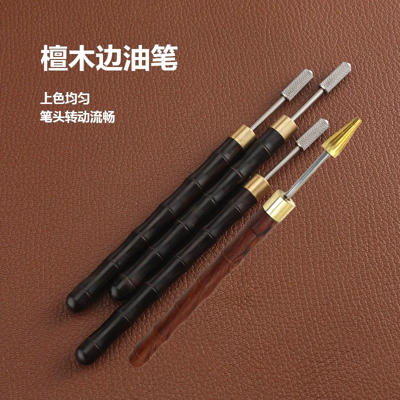 

Leather Edge Roller Edge Paint Tool Edge Seal Oil Dye Pen Speedy Rotatable Applicator for Leather Craft DIY