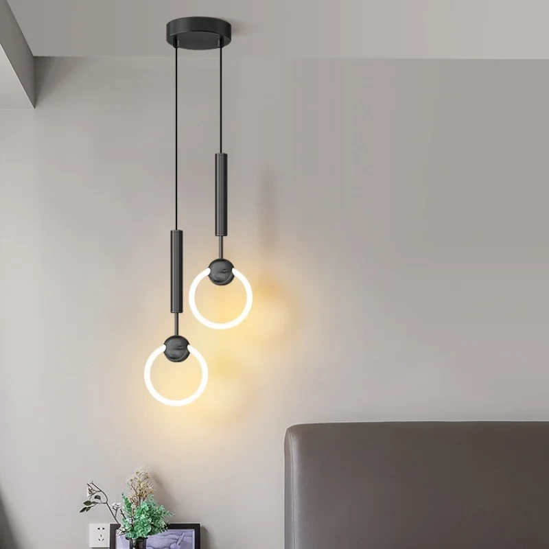 Creative Luxury Bedroom Bedside LED Pendant Lights Bar Counter Simple Lamps Living Room TV Background Wall Atmosphere Chandelier