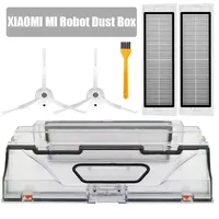 MI Robot Vacuum Cleaner Parts Dust Bin Box with HEPA Filter side brush for XiaoMi Mijia 1 Generation 1S robotic Sweeper