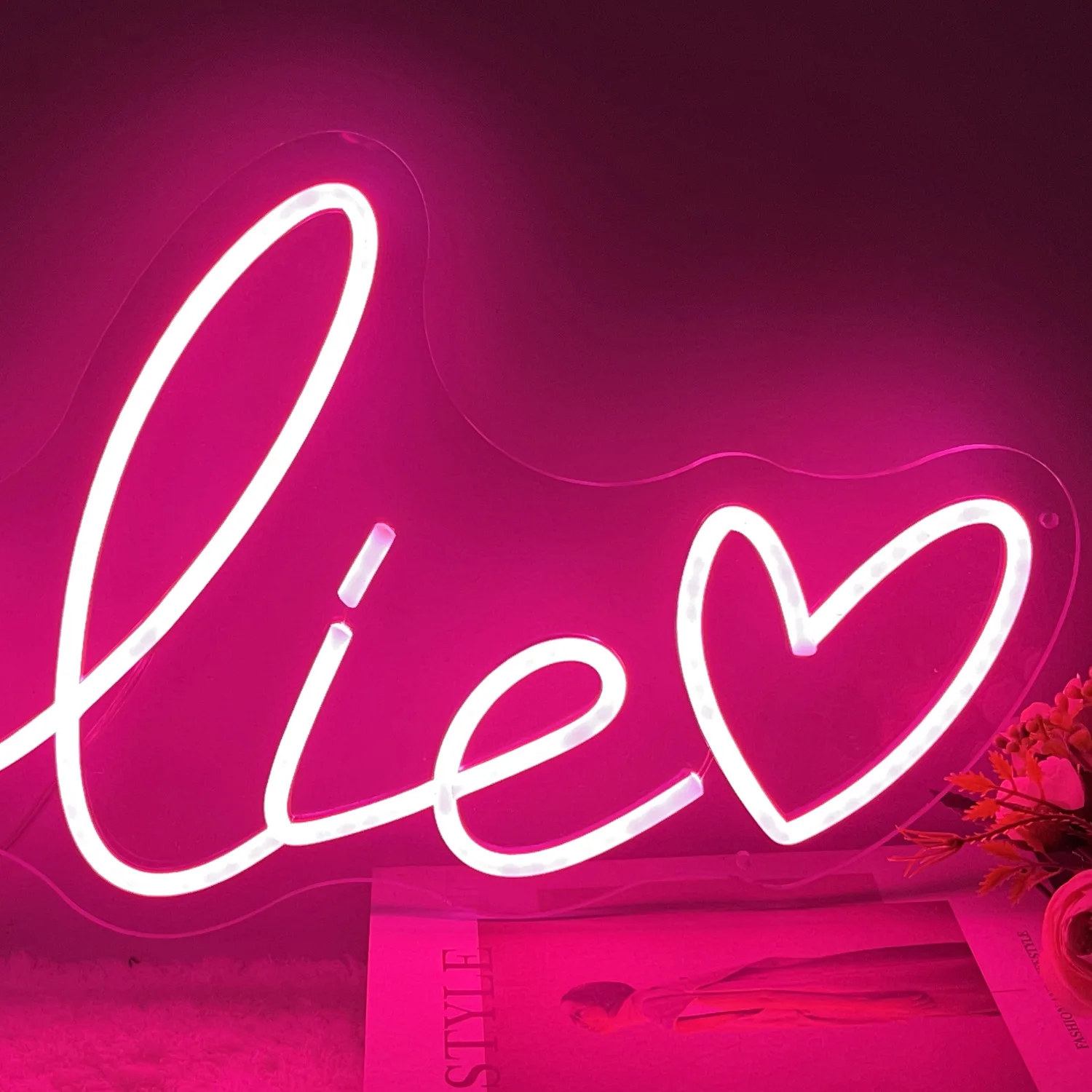 Personalized Led Neon Sign Custom Name Neon Sign Night Light Birthday Wedding Signs Room Bedroom Decoration Wall LED Neon Lamp