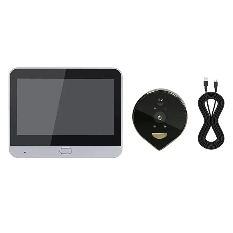 AA08-Digital Night Vision Cat Eye Doorbell - Tuya Wifi Smart Monitoring For Your Home