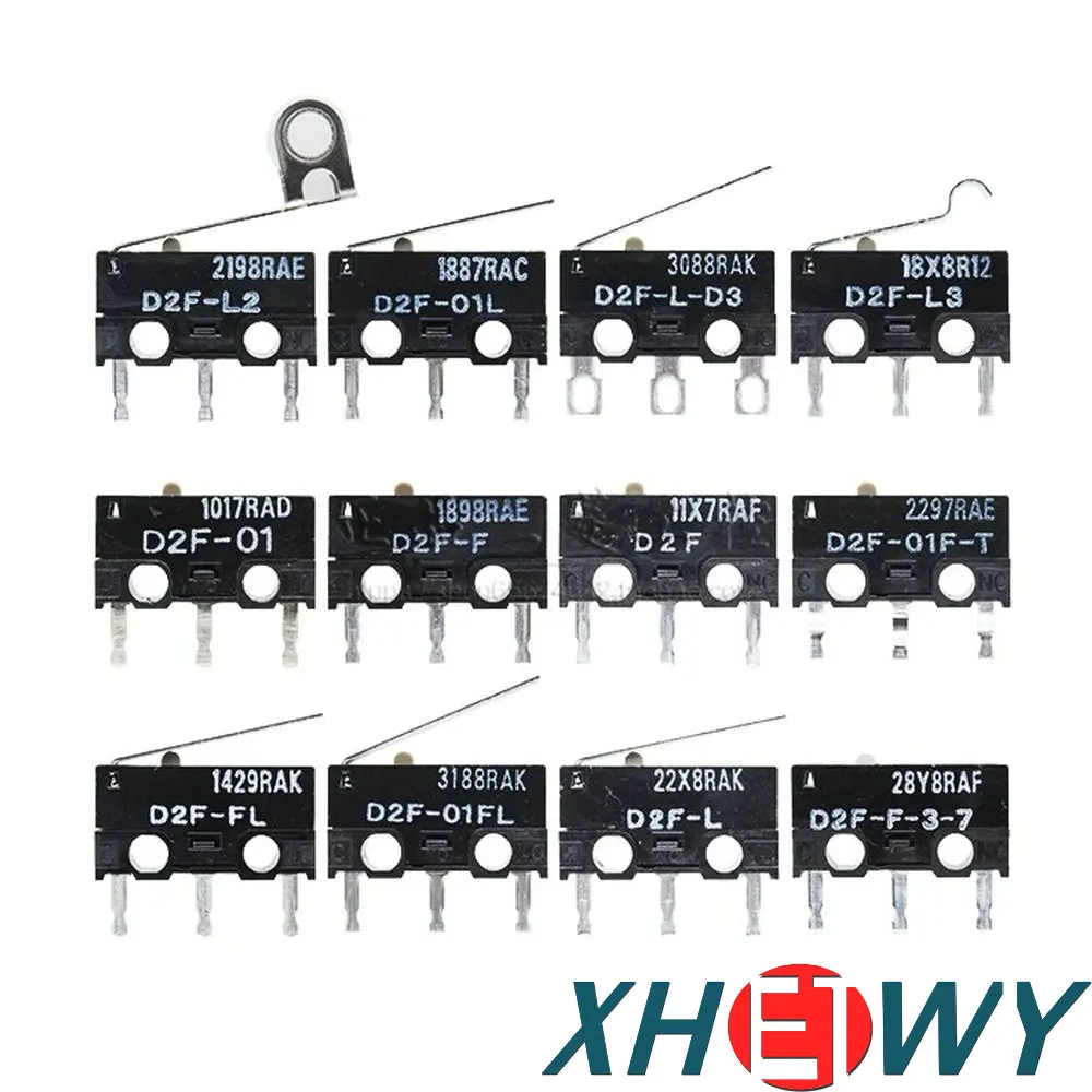 Microinterruptor de ratón Original D2F-L 01FL D2FC-F-7N 10M 20M de 3-7 L3 D2F-01F D2F-01-D3 D2F-01F-T D2F-5L D2FC-F-7N D2FC-F-K D2F-F
