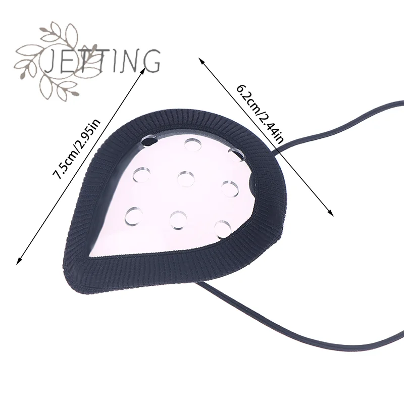 Maseczka na oczy z porowatego, przezroczystego materiału, potrzebna po operacji okulistycznej, do pielęgnacji oczu, zapobiegająca kolizjom, chroniąca oczy, z miękkimi brzegami.