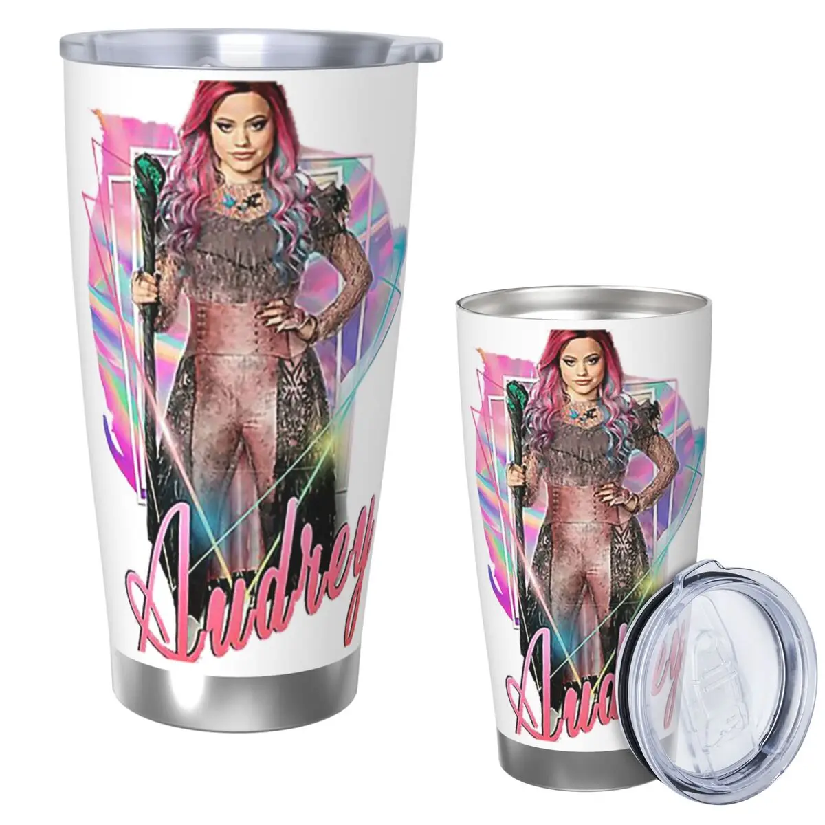

Audrey The Queen Of Mean - Descendants 3 Stainless Steel Tumbler Vacuum Insulated Mug Thermal Cold Cups Straws With Lid 20oz