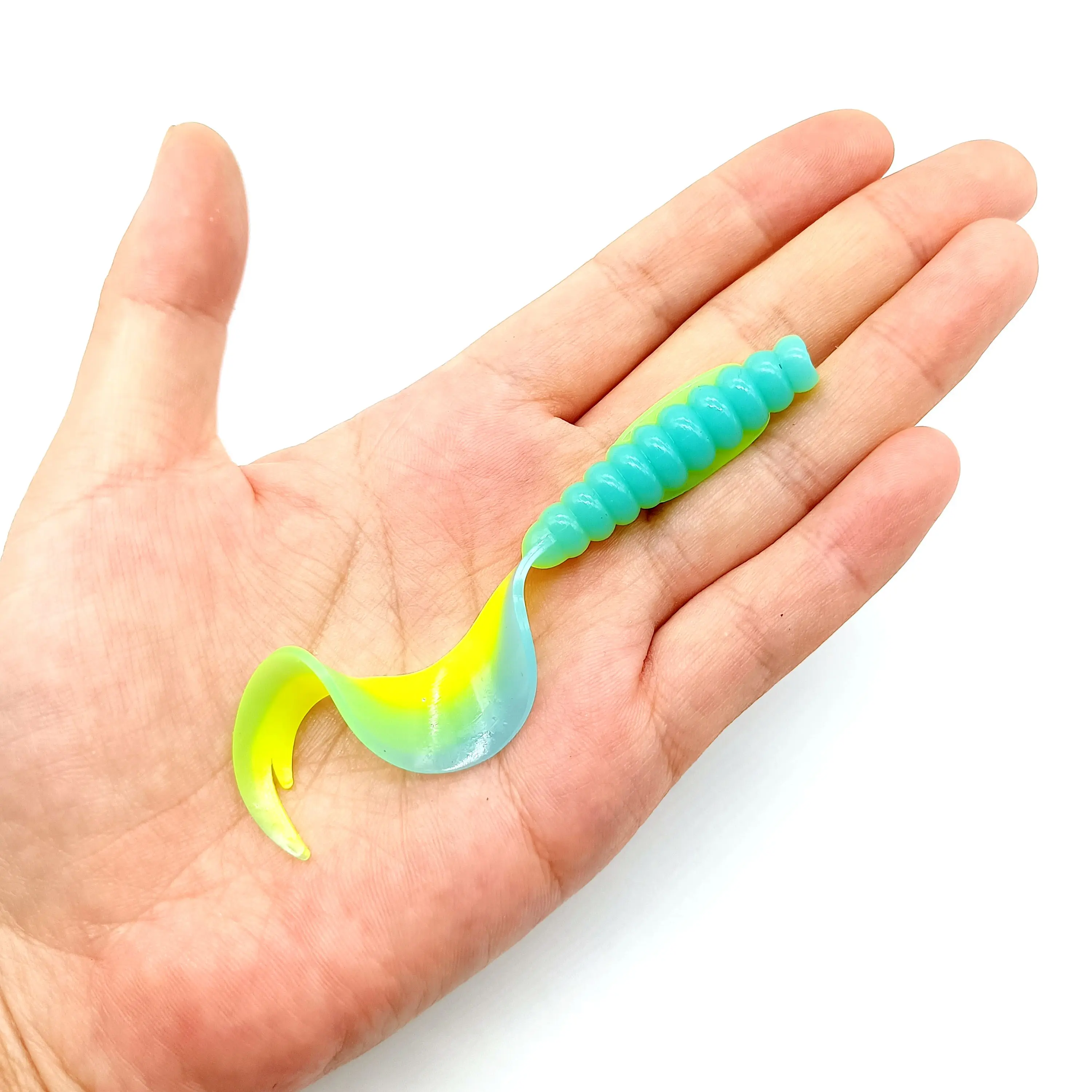 DUODUOYU 10 sztuk/partia miękkie robaki przynęta wędkarska 1.6g/55mm 3.8g/75mm Jig woblery silikonowe sztuczne przynęty Bass karp Swimbaits Tackle