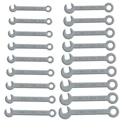 1-18mm Mini Box Wrench Set 18pcs Dual-Purpose Combination Ratchet Wrenches Universal Open-end Ring Spanner Car Repair Tools