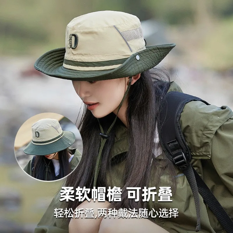 Outdoor fisherman's hat women's camping mountaineering new style breathable fishing