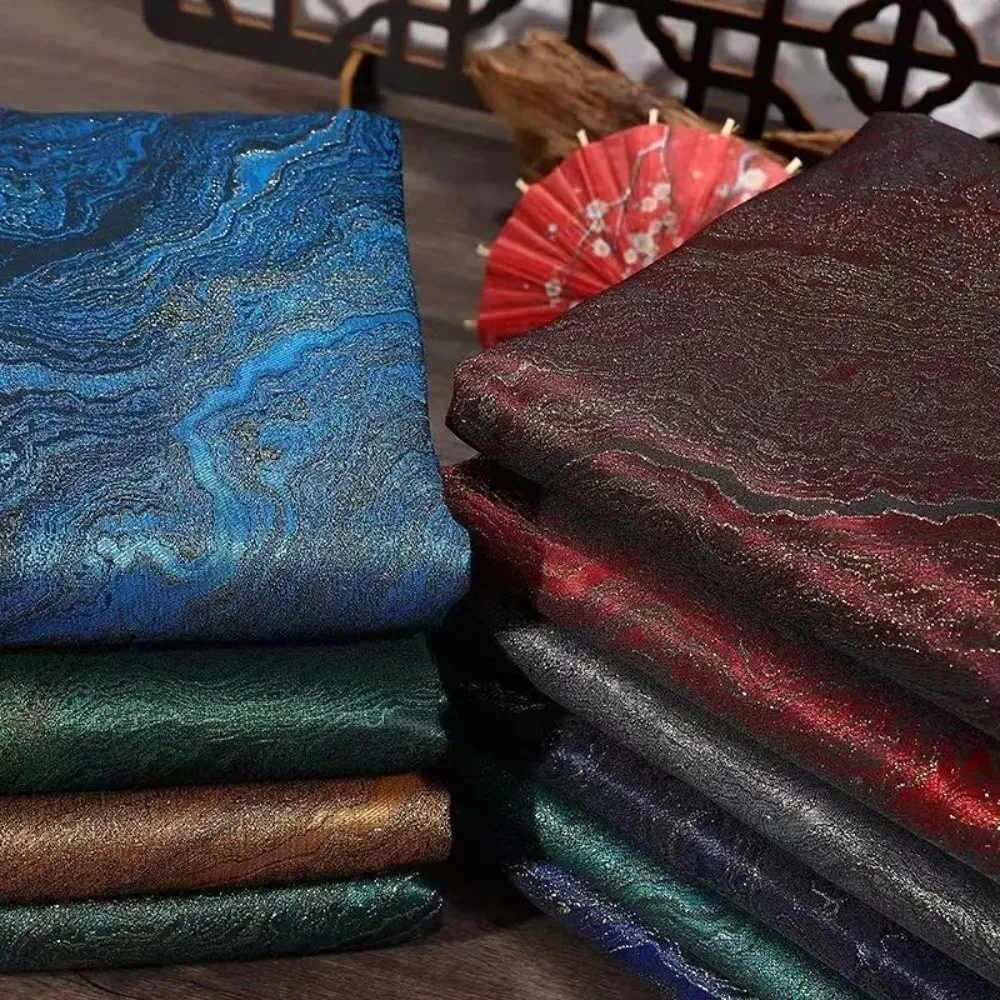 1mX1.5m Jacquard Fabric Polyester Material Ethnic Style Profile Outerwear Cloth Brocade Clothing Designer Fabrics For Diy Sewing