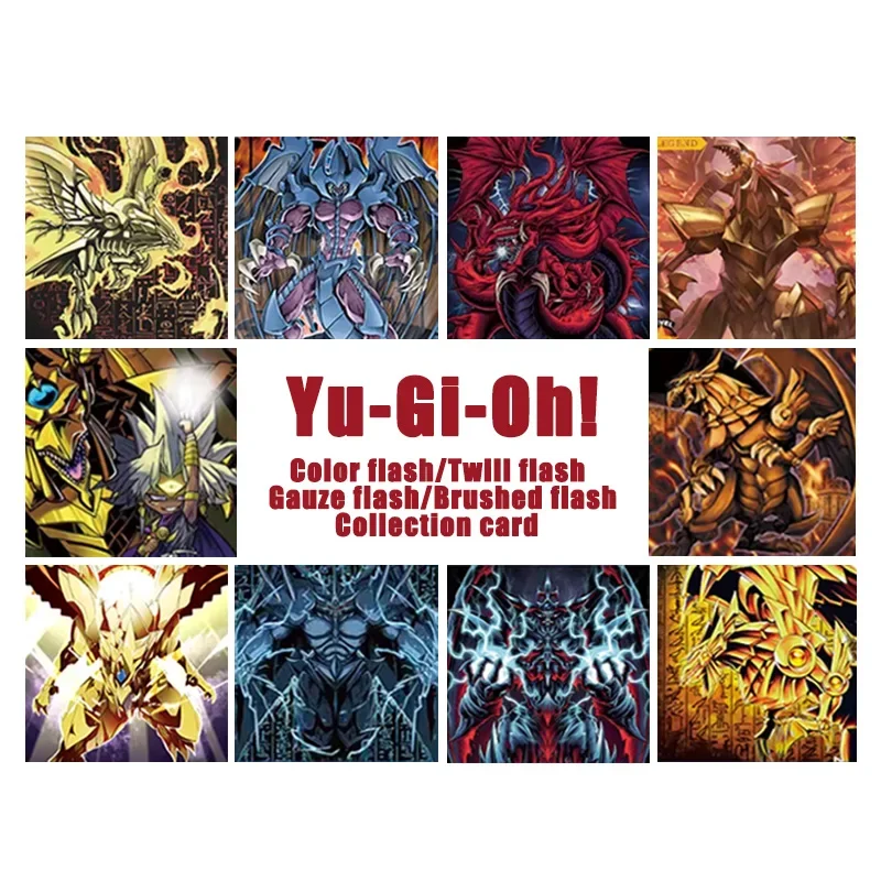 Homemade Diy Yu-Gi-Oh! Slifer The Sky Dragon Obelisk The Tormentor The Winged Dragon of Ra Collection Flash Card Toys Gift