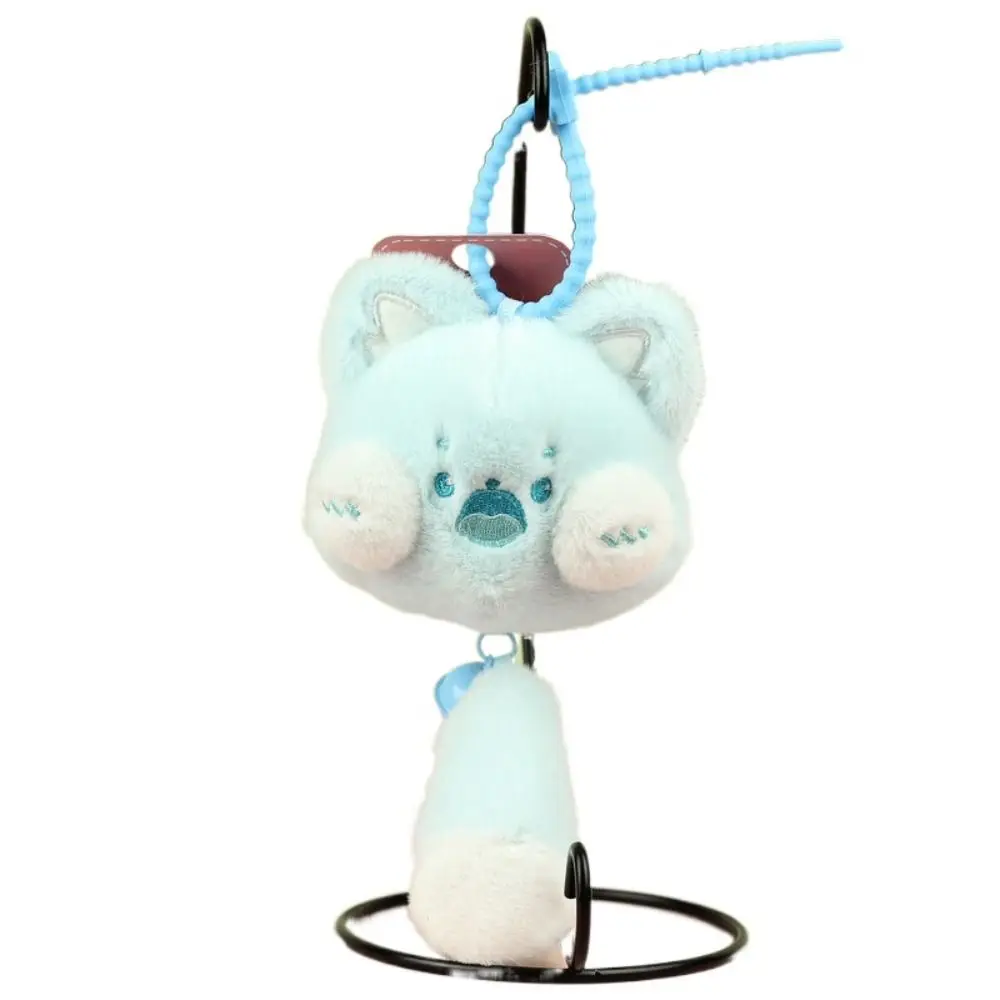 

Delicate Long Tail Plush Cat Keychain with Bell Cartoon Cat Plush Keyring Cute Lovely Plush Cat Doll Pendant Christmas Gift