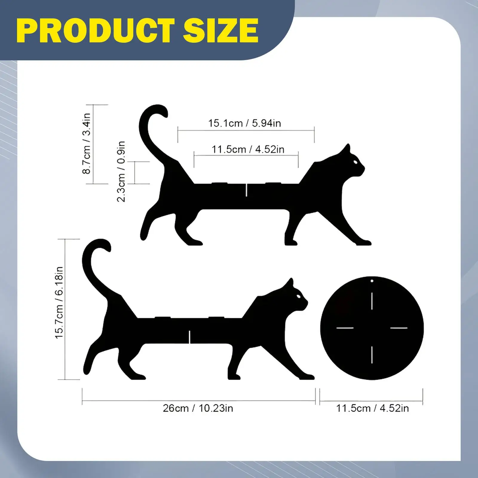 Cat Silhouette Plant Stand,Display Rack Planter Riser Flower Pot Holder for Patio