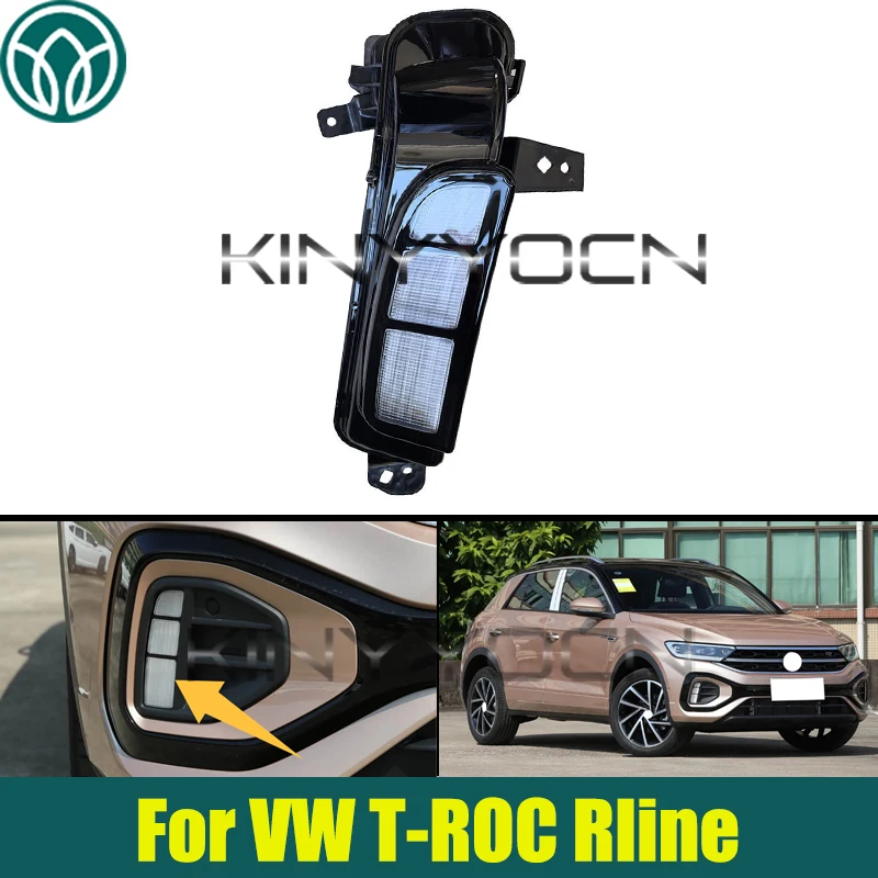 8Pin Front Bumper Fog Light For Volkswagen VW T-ROC Rline Bumper Fog Lamp light Fog Lamp Driving Lamp