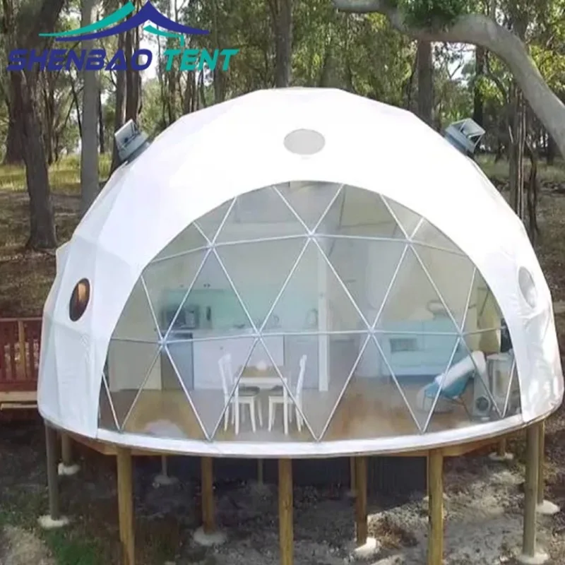 Outdoor Modern Tiny Prefab Dome Tent House Movable Geodesic Waterproof Domos Home for Living Party Events