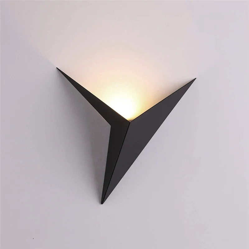 ABUL-Lampade da parete a LED moderne e minimaliste a forma di triangolo Lampade da parete per interni in stile nordico Luci del soggiorno Luce semplice