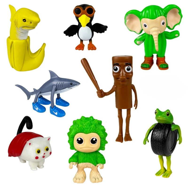 

New Tralala Brainrot Tralalero Anime Figure Doll Model Figures Bombardino Crocodilo Shimpanzini Bananini Model Kids Toy Gifts