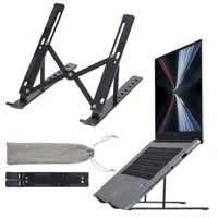 WEFOR Aluminium Alloy Portable Laptop Stand Support Base Notebook Stand For Macbook Pro Lapdesk Computer Laptop Holder Cooling