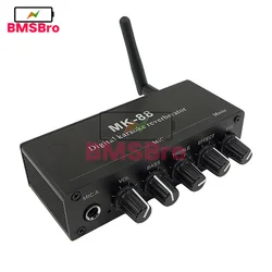 MK-88 Digital Karaoke Microphone Reverberator Reverb Preamplifier Bluetooth Coaxial Decoder AUX USB DC 12V for TV Home Theater