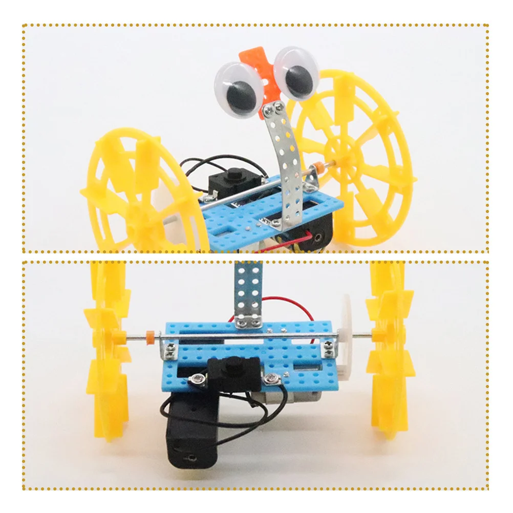 1Set DIY Balance Car Robot Intellectual Science Experiment Educational Stem Puzzle Kit for Kids Hands-on Assembly Scientific