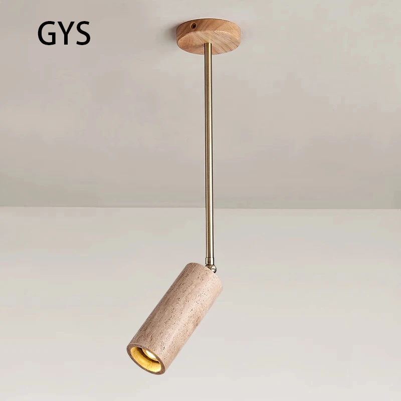 

Led Spotlights Long Arm Hanging Rod Ceiling Lamp Yellow Cave Stone Track Light E27 Replaceable Bulb Surface Mounted Spot Foco