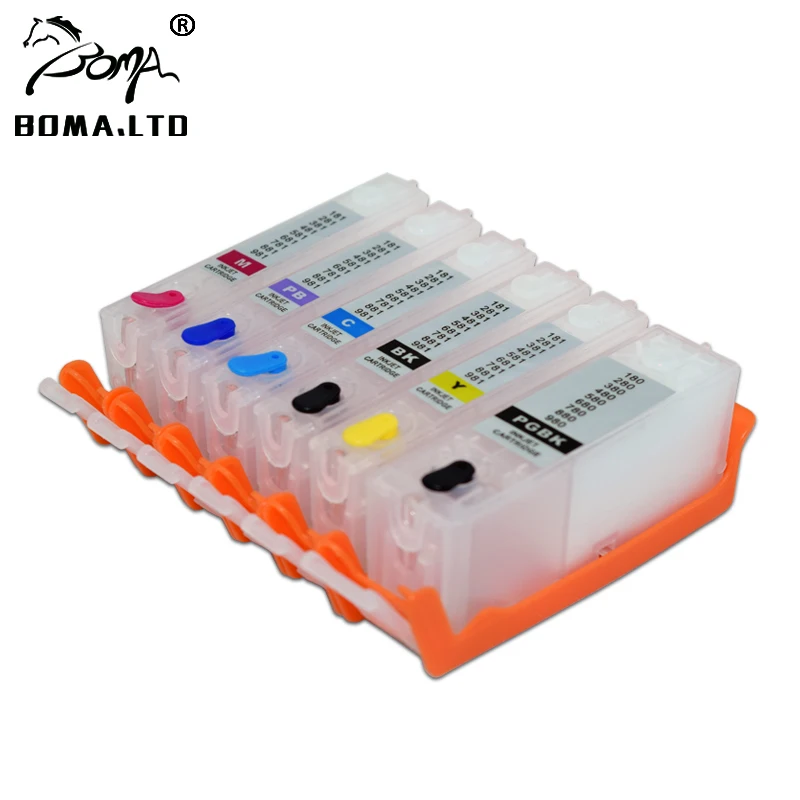 6PC PGI-150 CLI-151 PGI150 CLI151 Ink Cartridge For Canon MG5410 MG5510 MG6310 MG7110 MX721 MX921 IP7210 IP8710 IX6810 Printer