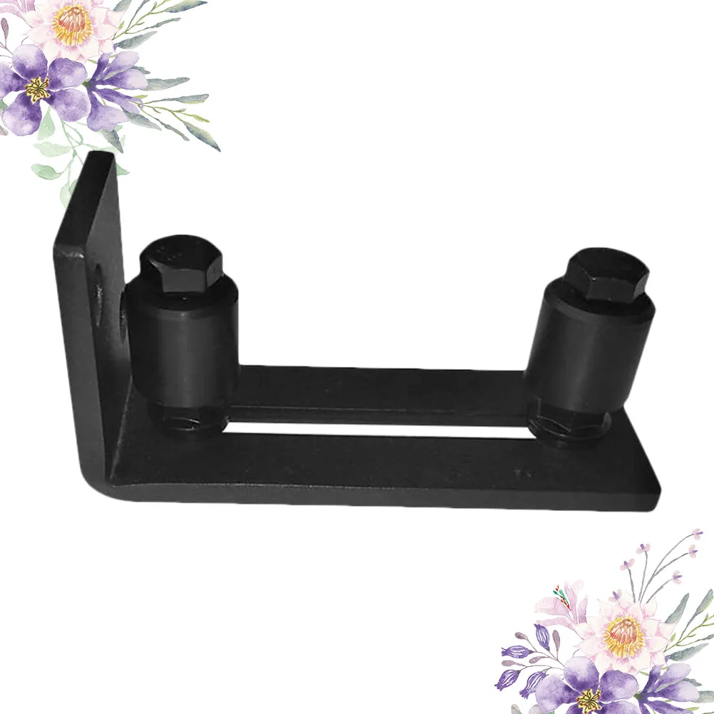 

1pc Floor Guide for Sliding Barn Door Hardware Black American Style Carbon Steel Durable Smooth Operation Wide Compatibility