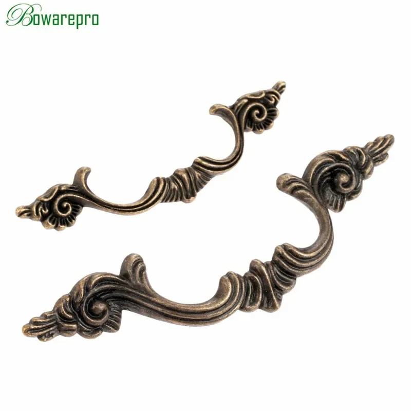 bowarepro 1Pc Zinc Alloy Furniture Handle Cabinet Knobs and Handles Drawer Kitchen Door Cupboard Bookcase Pulls Handle 64mm/97mm