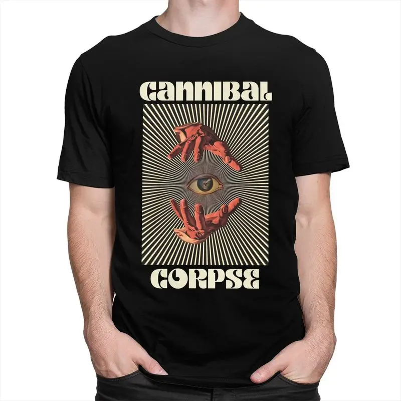 Custom Gorgeous Hand Eyes Cannibal Corpse T Shirt Men Short Sleeved Soft Cotton T-shirt Print Tee Tops Streetwear Tshirts