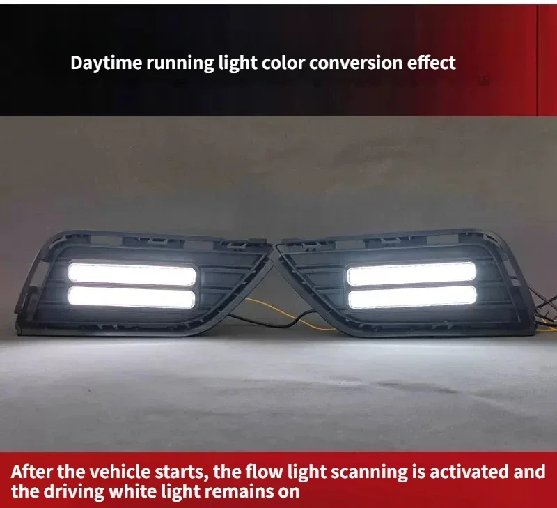 For MG RX5 / Roewe RX5 2016 2017 2018 Car Led Daytime Running Light Modified DRL Flowing Turn Signal 12V Daylights Accessories detail image 10