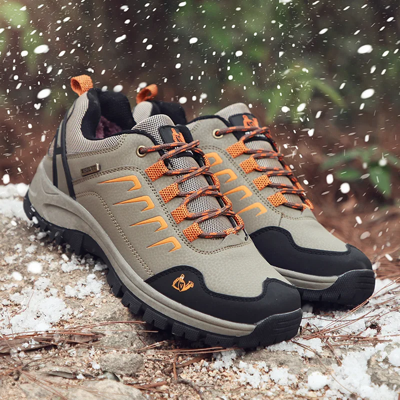 

Autumn Winter Man's Sneakers Safety Shoes for Men Outdoor Hiking Shoes Walking Wear-resistant Training Shoes Men Large Size36-47