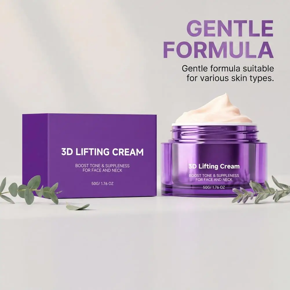 3D Lifting Cream 50g Face & Neck Dual-use Cream, Lightweight Easy Absorption, Deep Moisturizing Firming for Multiple Skin Types