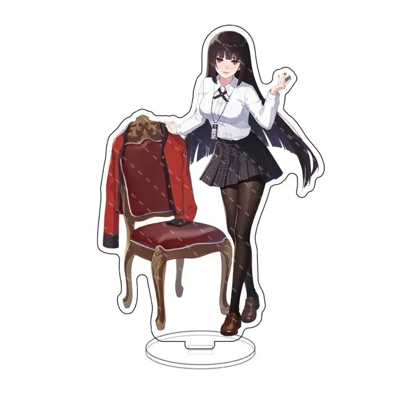 Japan Anime Kakegurui Cosplay Stand Model Plate Jabami Yumeko Saotome Meari Acrylic Figures Standee Display Bedroom Desk Decor