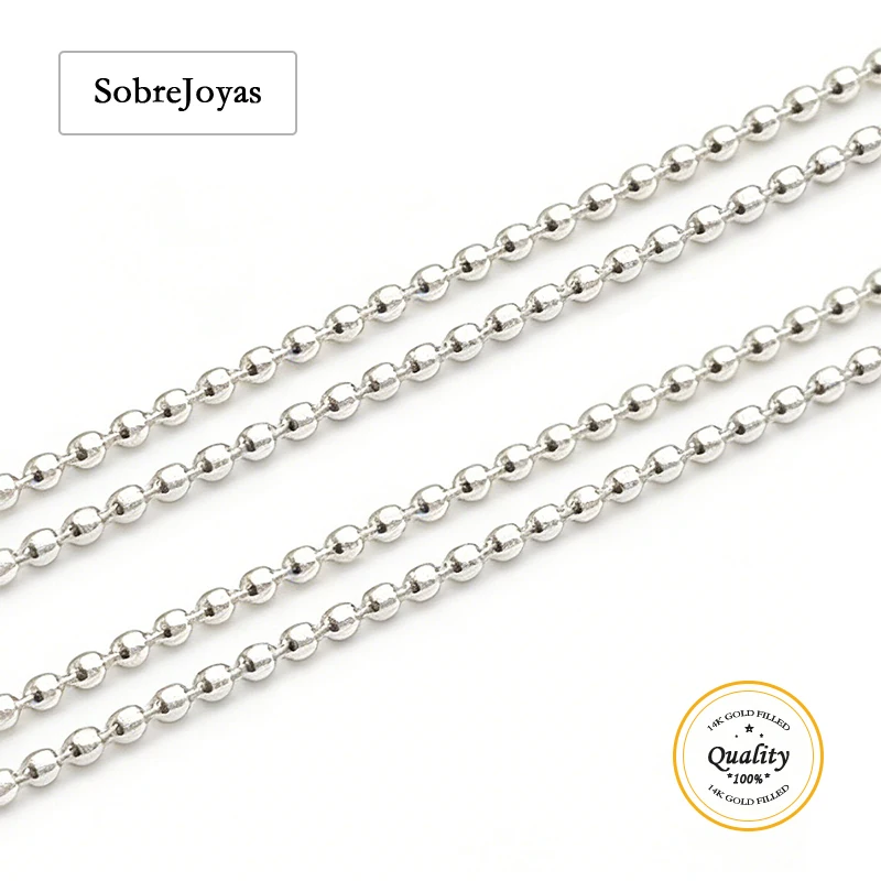 

Real 925 Sterling SilverBead Ball Chain 1mm Necklace Minimalist Silver Chain DIY Jewelry Unfinished Chain Making