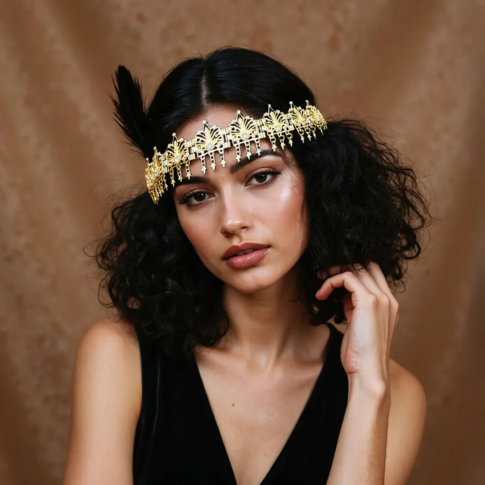 Traditionelle algerische Kopfbedeckung, Stirnband, Stirnkette, Halsband, Mehrzweck-Schmuck, arabische Frauen, Hochzeit, Bijoux