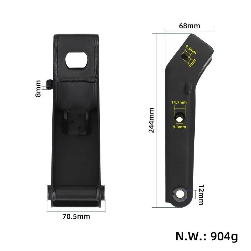 Front Rocker Arm Bracket Strict Quality Tested Safe Replacement Part for KUGOO KIRIN G4 Electric Scooter