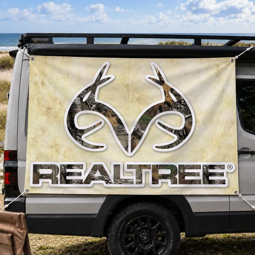 Realtree Camo Hunting Pattern Flags Decorative Banners Suitable For Outdoor Camping Family Parties And Garden Walls Gift