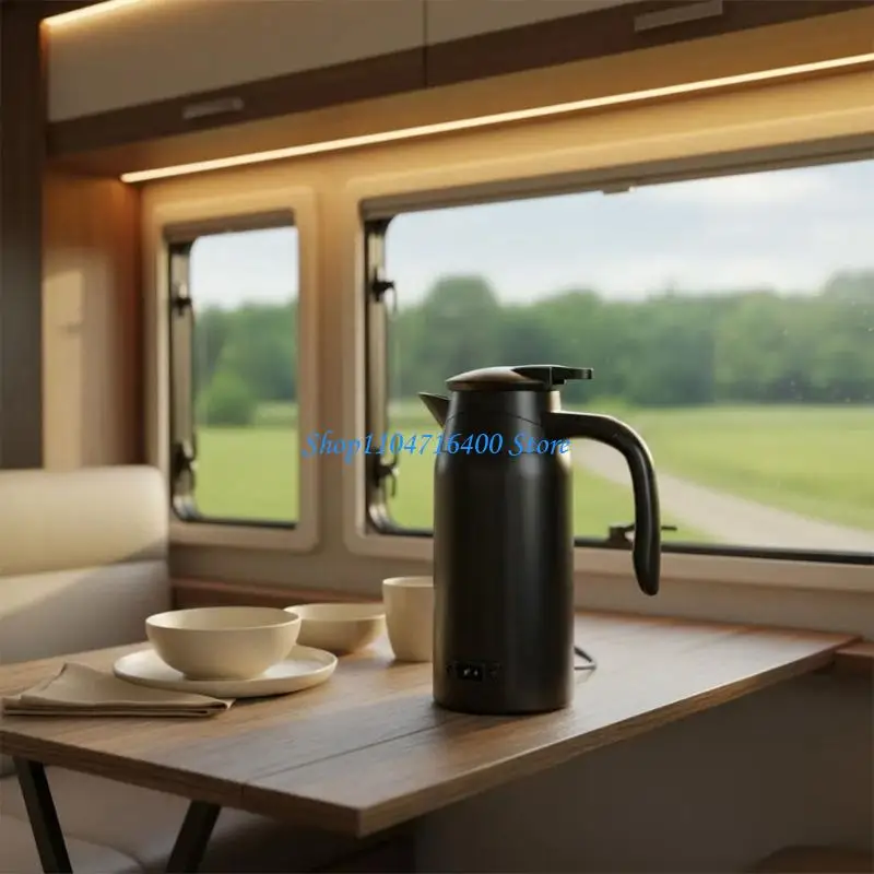 

y1gd Safe Double Layer Car Beverage Warmer 800ml 12V 24V Digital Display