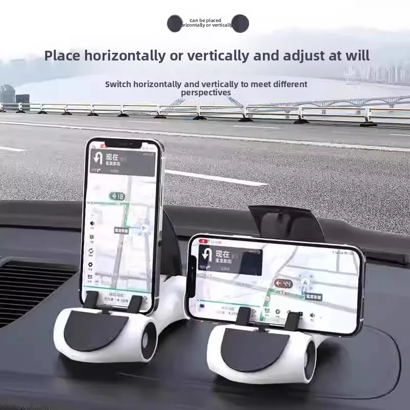 

Car Mobile Phone Holder Foldable Car Phone Stand Car Navigation Support Frame Creative Multi-function Car General Bracket Model